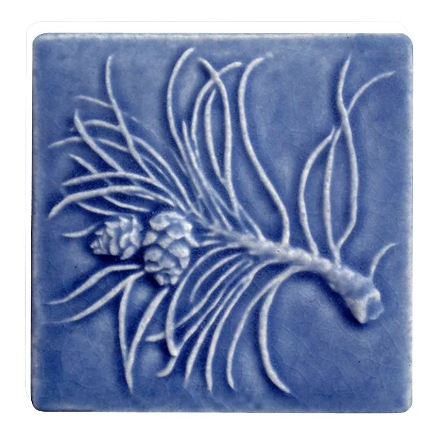 Scotch Pine Art Tile — Whistling Frog Tile Company